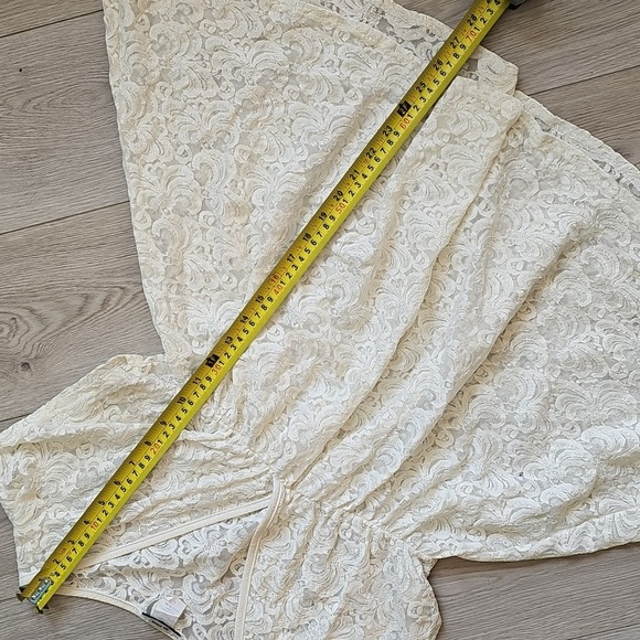 Jordan Taylor Romantic Feminine Sheer Lace Stretchy Blouse No Lining, Large - Picture 7 of 11